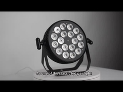 LED ফ্ল্যাট পার আপ লাইট 18LEDs RGBW 4 ইন 1 DMX জন্য নিয়ন্ত্রণ