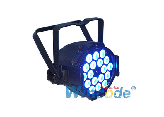 ভালো দাম 4 / 7 চ্যানেল LED Par 64 বিয়ের জন্য, পেশাদার মঞ্চ আলো 18 × 10W অনলাইন