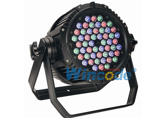 ভালো দাম স্বতন্ত্র কন্ট্রোল LED Par 54 × 3W RGBW জলরোধী, পেশাদার মঞ্চ আলো 8 চ্যানেল অনলাইন