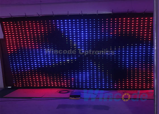 ভালো দাম P10 নমনীয় LED পর্দা ফ্ল্যাশ প্রভাব 4m X 6m অগ্নিরোধী কাপড় উপাদান সঙ্গে অনলাইন
