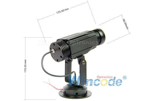 ভালো দাম 12W পোর্টেবল LED প্রজেক্টর অ্যালুমিনিয়াম বিভাগ, LED লোগো দরজা প্রজেক্টর লাইট আইপি 44 অনলাইন