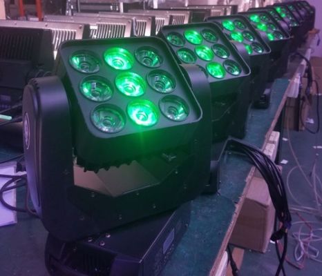 ভালো দাম 9 * 12W LED মিনি রঙ ওয়াশ মুভিং হেড পিক্সেল ম্যাপিং কন্ট্রোল স্টেজ আলো অনলাইন